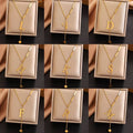Collier Signature Initiale & Chaîne Asymétrique — Acier Inoxydable
