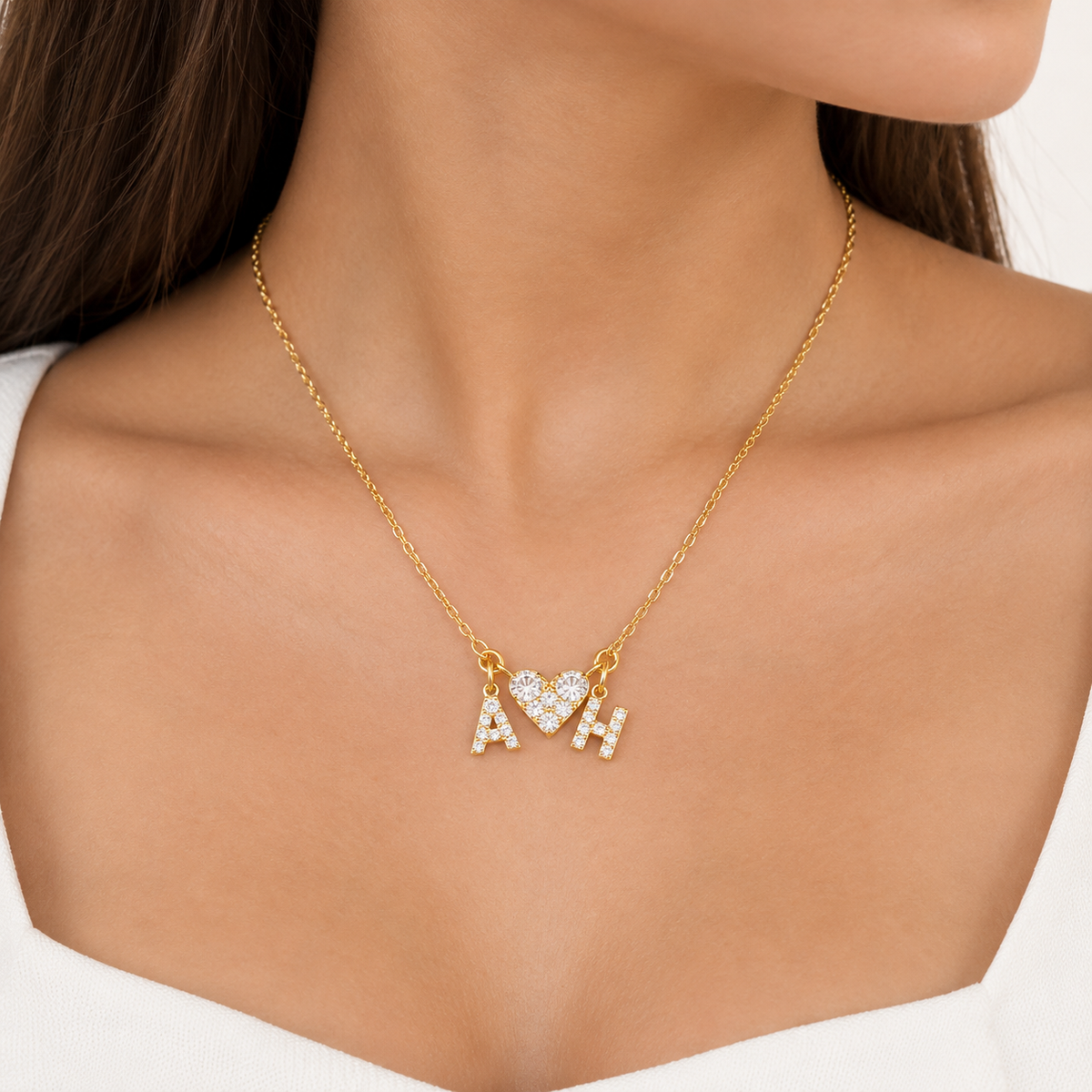 Collier Nom & Cœur - L'Accessoire Tendance Personnalisé